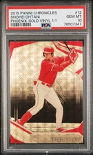 2019 PANINI CHRONICLES PHOENIX GOLD VINYL 1/1 #12 SHOHEI OHTANI 1/1 PSA 10