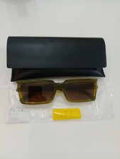 New YSL  SAINT LAURENT SL 572 Green Silver Square Sunglasses - Ex display