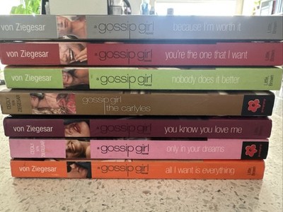 Gossip Girl Book Lot 7 PB Cecily von Ziegesar Teen Drama Romance Series