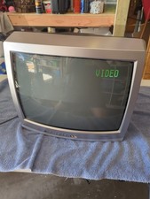 Toshiba 19A24 19" Silver CRT Retro Gaming - Color Television - 2004 Coaxial A/V