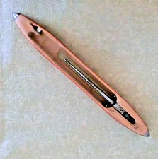 Weberschiffchen Webstuhlschiffchen Garnspindel Halter Metallspitze alt