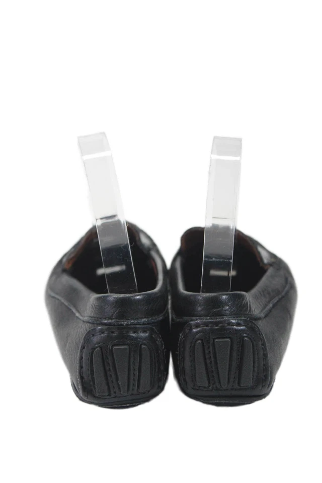 Mocasines sin cordones Andre Assous para mujer de cuero de cocodrilo en relieve negros talla 7 Foto 3 de 4