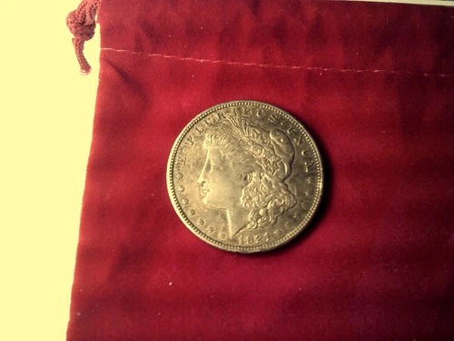 1921 $1 Morgan Silver  90% EF nice!free shippping to us