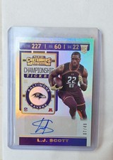 #07/49 2019 Panini Contenders Rookie Ticket L.J. Scott Championship Auto Ravens