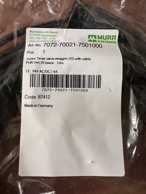 MURR ELEKTRONIK 7072-70021-7501000 / 7072700217501000 Junior timer valve plug