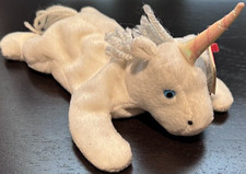 TY. Beanie Baby Mystic the Unicorn Iridescent Horn, Coarse Mane. DOB: 05-21-1994
