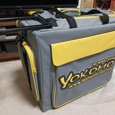 Yokomo Carry Case Gray/Yellow Pit Carry Pit Bag Yokomo