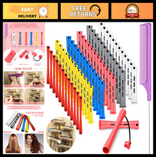 72 Pcs Hair Perm Rods Set - Short Plastic Cold Wave Curling Rollers Pintail Co