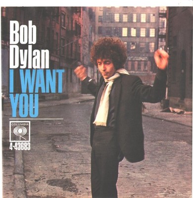 BOB DYLAN--PICTURE SLEEVE + 45--(I WANT YOU)--PS--PIC--SLV