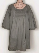 Ellos - 100% Cotton Sage Gathered Accent Lightweight Tunic - Women's Size 1X