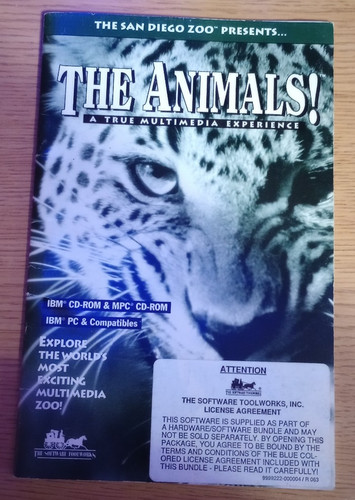 The San Diego Zoo Presents... The Animals! (1992) | Instruction Book Only