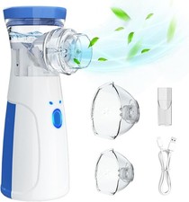 Aerosol Nebulizzatore Portatile a Ultrasuoni Silenzioso con Mascherine Ricaricab