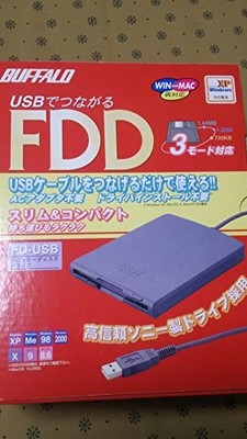 BUFFALO FD-USB (USB-connected 3.5-inch floppy disk drive)