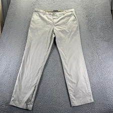 Dockers Signature Khaki Flex Comfort Pant Mens 36x32 White Cotton Chino Straight