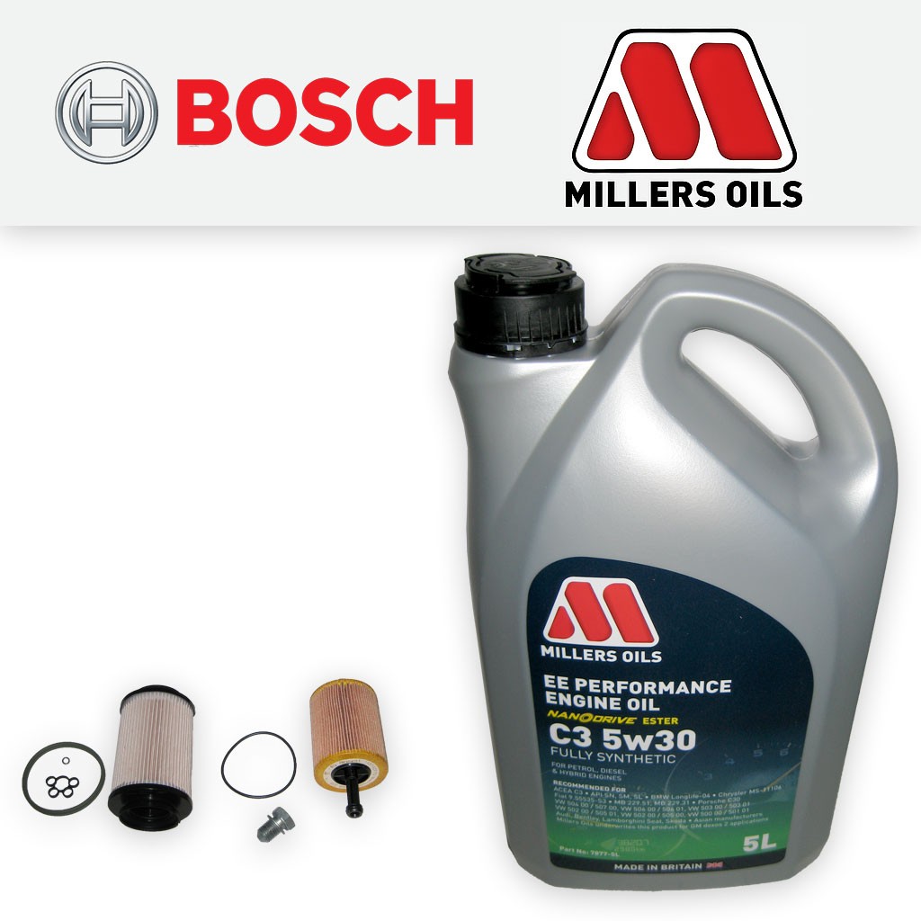 SERVICE KIT for VW GOLF MK5 (1K) 1.9 TDI 8V OIL FUEL FILTERS +EE OIL 2004-2006