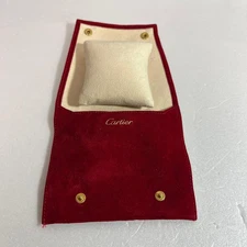 Cartier Watch Pouch Jewelry Case Cushion Used Japan 12x12