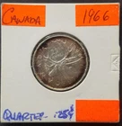 1966  Canada  25 cents - UNCIRCULATED with TONING (2)