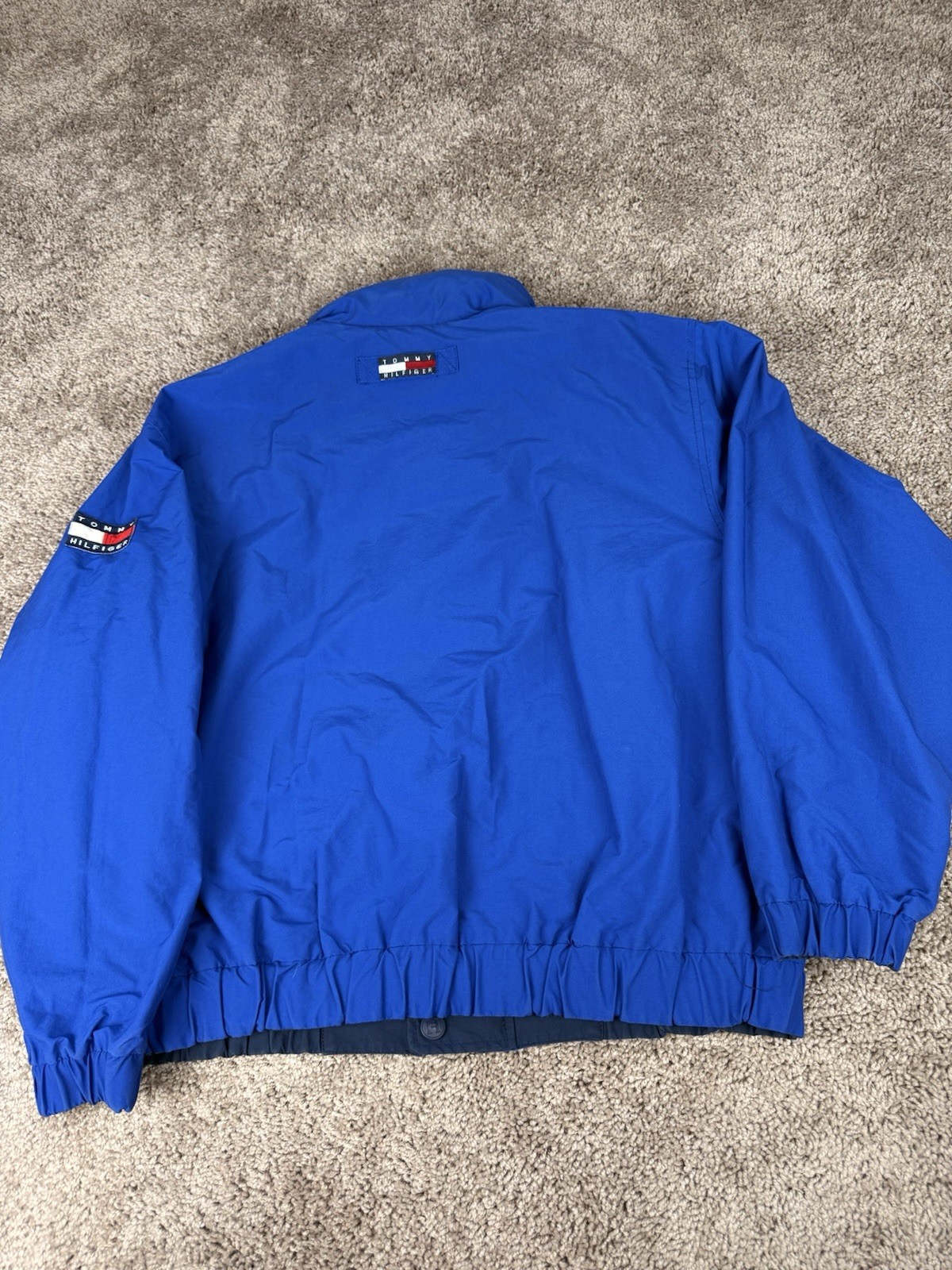 Tommy Hilfiger Vintage Reversible Jacket M/L Big Flag Preowned image 7