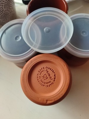 Cermer X4 Ton /terracotta Pots... Ofen Mikrowelle Gefrierschrank 