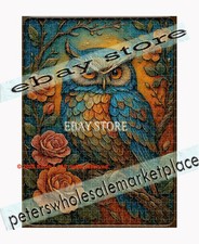 500 piece jigsaw puzzle Owl Branch Floral Woodland nature