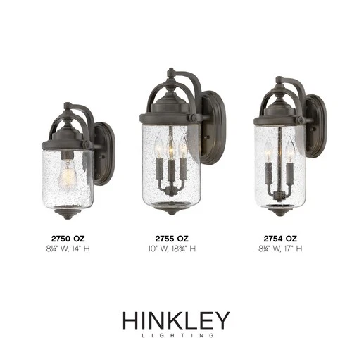 Hinkley Lighting 2750 Willoughby 1 Light 14" Tall Coastal - Bronze - Picture 2 of 4