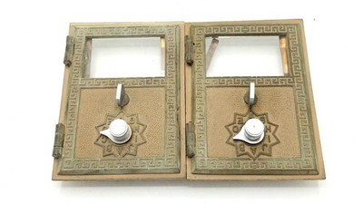 Keyless Lock Co. 1958 Vintage Lot 2 Post Office Box Doors