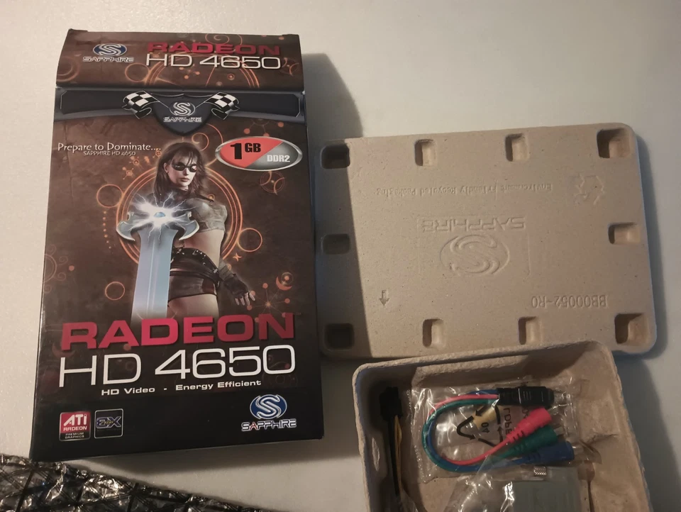 Sapphire ATI Radeon HD4650 1 Gigabyte DDR2 Gpu Graphics Card W/ BOX Open Box New - Image 3 of 4