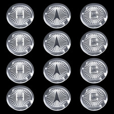 4 Pack Clear Faucet Index Buttons for Gerber Handles - Hot, Cold, Diverter