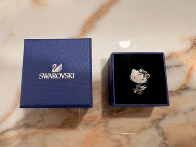 Swarovski Hello Kitty Rock Ring Sanrio Size 58 Silver Color