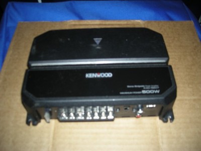 Kenwood KAC-5207 500W 2 Channel Car Amplifier plus a New Rockville Wiring Kit