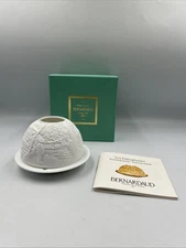 Bernardaud Limoges France Bisque Lithophane Fairy Lamp Monet's Garden Giverny