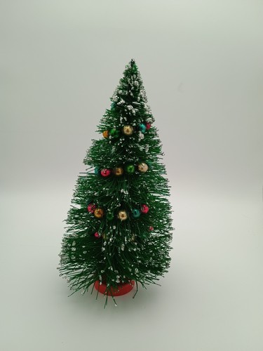 10 1/4 In Wire Christmas Tree with Snow & Decorations - Picture 4 of 19