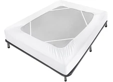 Box Spring Cover Queen Size Bed Skirt Wrap 4 Side of The Mattress, Stretch &.