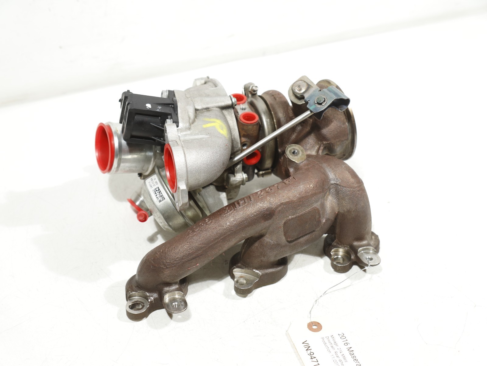 2014-2017 MASERATI GHIBLI 3.0L PASSENGER SIDE PWG TURBOCHARGER ENGINE TURBO OEM