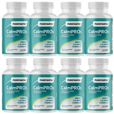 CalmPro 5 Nerve Support Pills, Calming Formula Supplement - 8 Bottles