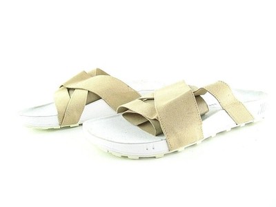 Nike Taupo Leather Slide Sandals Slipper 849756 210 Kaki White US_10 UK_9 Eur_44