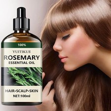 100 pure rosemary essential oil, suitable for hair, scalp, and skin, natural..