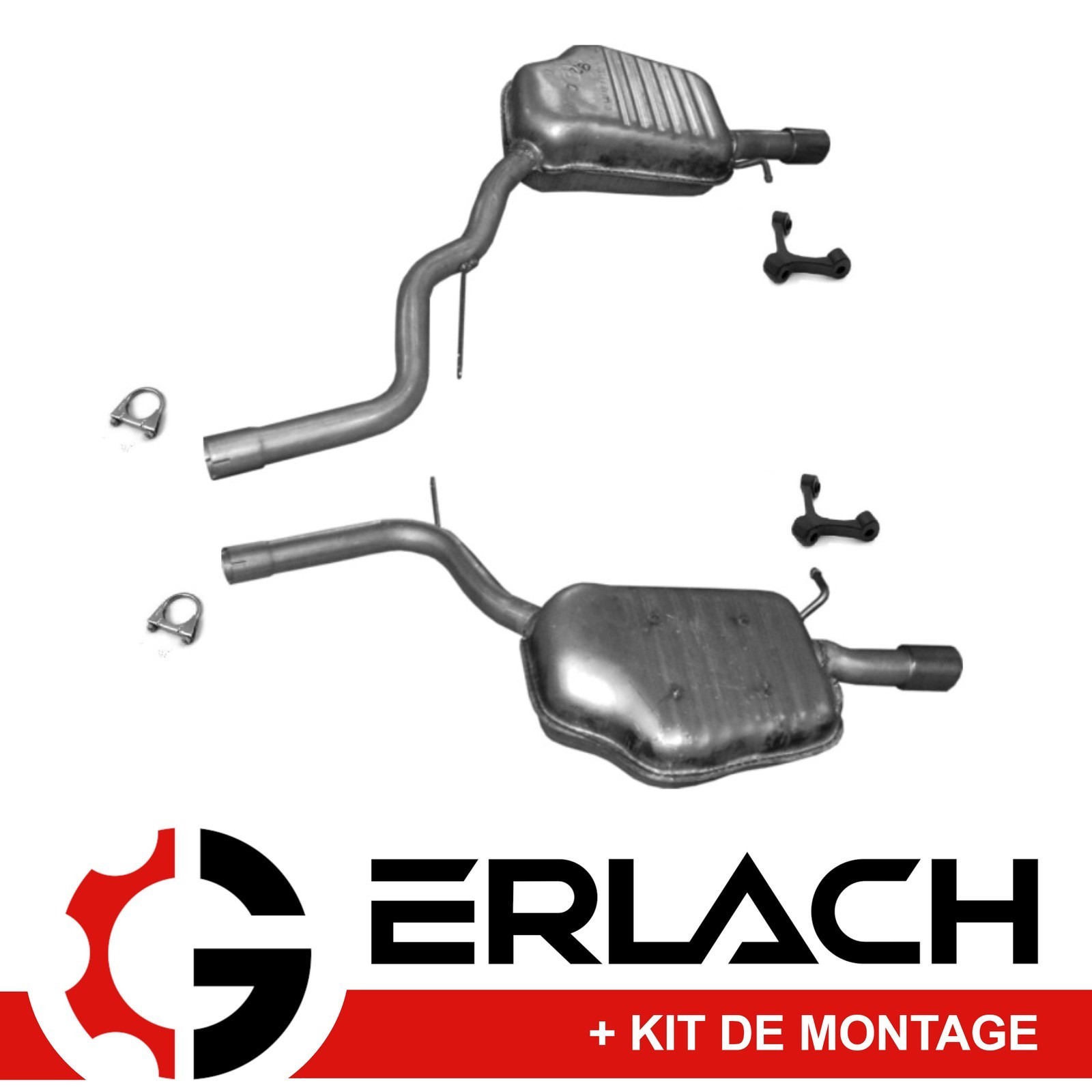 Échappement silencieux pour Audi A4 B6 B7 2.5 TDI idéal pour rénovation mécanique