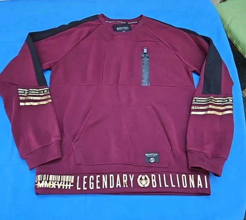 Switch Remarkable Billionaires Club Legendary Gold Spell Out Sweatshirt XL