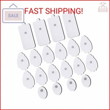 TENS/EMS Unit Replacement Pads NURSAL 20 Pack 3.5mm Snap Electrode Patches for E