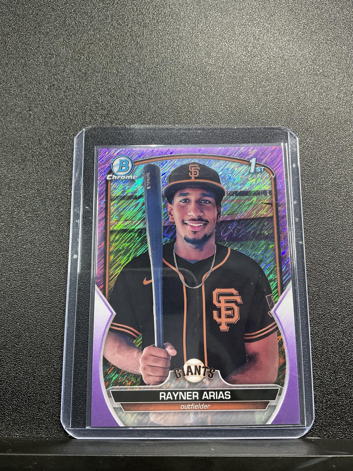 2023 Bowman Chrome Rayner Arias #BCP-222 Prospects Purple Shimmer Refractor /250