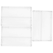 Clear Reusable Plastic Cassette Tape Holder for Home Audio Organizing and Dj Use
