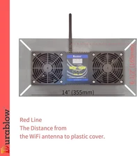 Durablow 220 CFM WiFi Smart Crawl Space Vent Fan, Dual Fans with De... Fast Ship