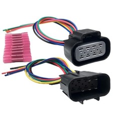 Male and Female Headlight Connector Plug Harness Pigtail Compatible with Chevy