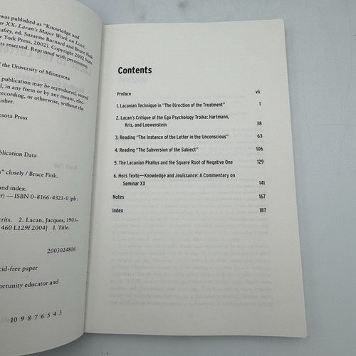 Lacan To The Letter Reading Ecrits Closely by Bruce Fink 2004 PB Psychology - Picture 6 of 7