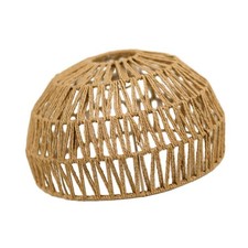 Bohemian Paper Rope Woven Lampshade Hanging Light Fixture Basket Pendant Lamp