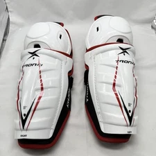 TronX Force Junior Ice Hockey Shin Guards (11 Inch - 4'4" - 4'8") - NEW