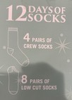 Seinfeld 12 Days of Socks Set-12 Pairs; size 6-12; Crew & Low Cut — photo 3