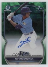 2023 Bowman Chrome Draft Sapphire Edition Green 71/99 Adrian Santana Auto 09an