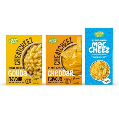 Veganer 3er Set Veganes Mac And Cheese, Gouda Sauce, Cheddar Sauce, Laktosefr...